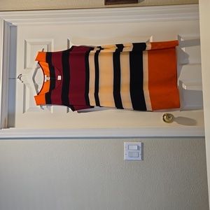 Jaclyn Smith  Summer stripped dress